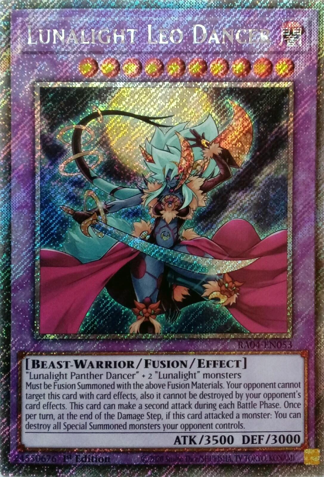 Lunalight Leo Dancer [RA04-EN053] Platinum Secret Rare | Galactic Gamez