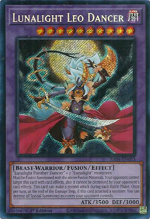 Lunalight Leo Dancer [RA04-EN053] Secret Rare | Galactic Gamez