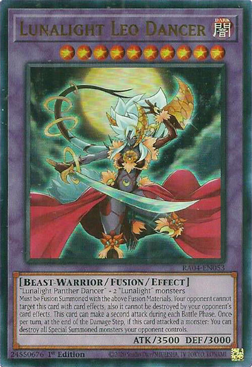 Lunalight Leo Dancer [RA04-EN053] Ultra Rare | Galactic Gamez