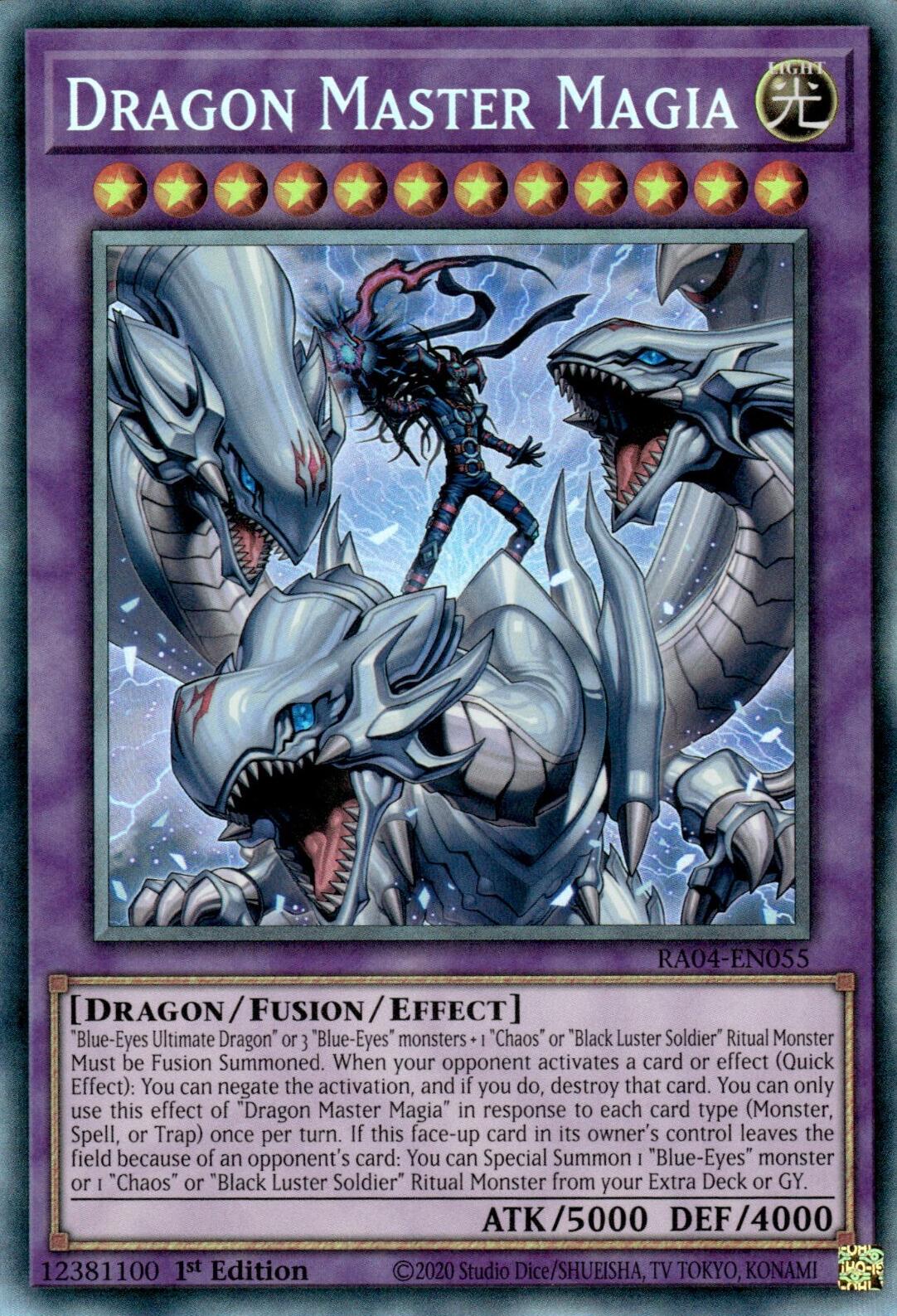 Dragon Master Magia [RA04-EN055] Prismatic Collector's Rare | Galactic Gamez