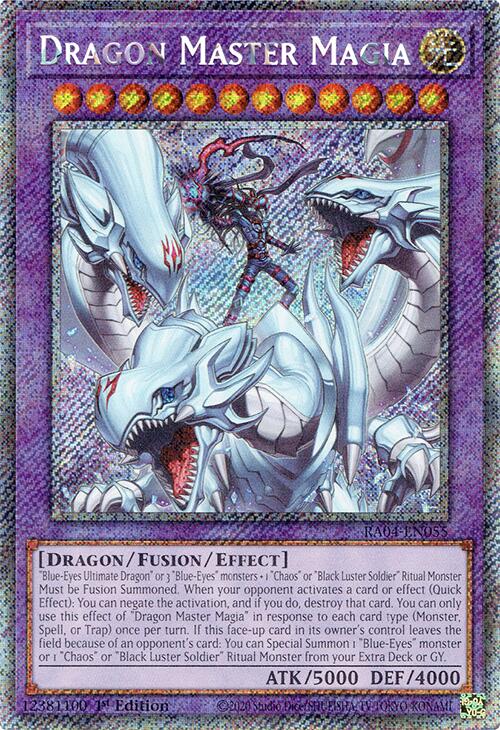 Dragon Master Magia [RA04-EN055] Platinum Secret Rare | Galactic Gamez