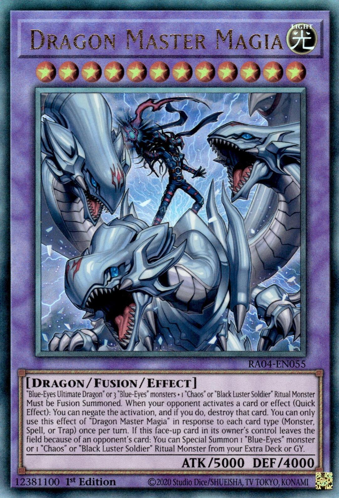 Dragon Master Magia [RA04-EN055] Prismatic Ultimate Rare | Galactic Gamez