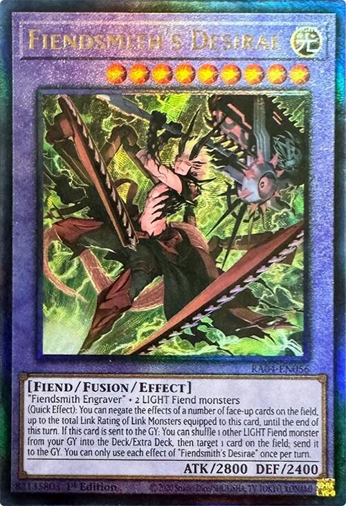 Fiendsmith's Desirae [RA04-EN056] Prismatic Ultimate Rare | Galactic Gamez