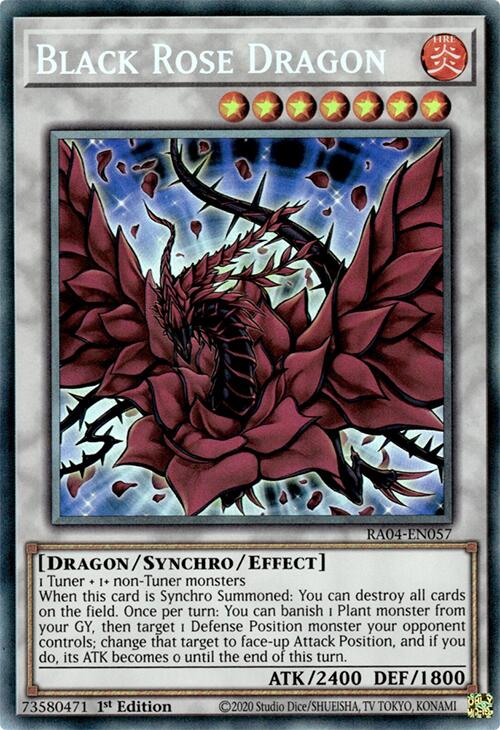 Black Rose Dragon [RA04-EN057] Prismatic Collector's Rare | Galactic Gamez