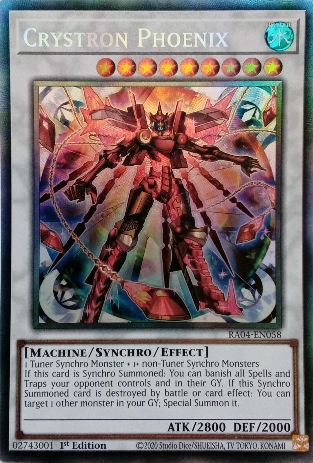 Crystron Phoenix [RA04-EN058] Prismatic Collector's Rare | Galactic Gamez