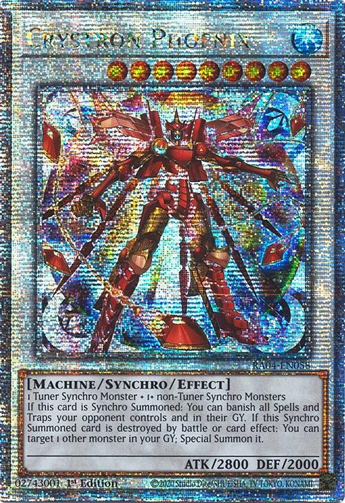 Crystron Phoenix [RA04-EN058] Quarter Century Secret Rare | Galactic Gamez