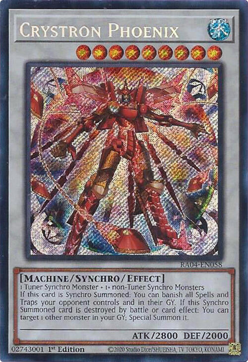 Crystron Phoenix [RA04-EN058] Secret Rare | Galactic Gamez