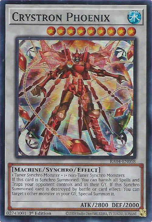 Crystron Phoenix [RA04-EN058] Super Rare | Galactic Gamez