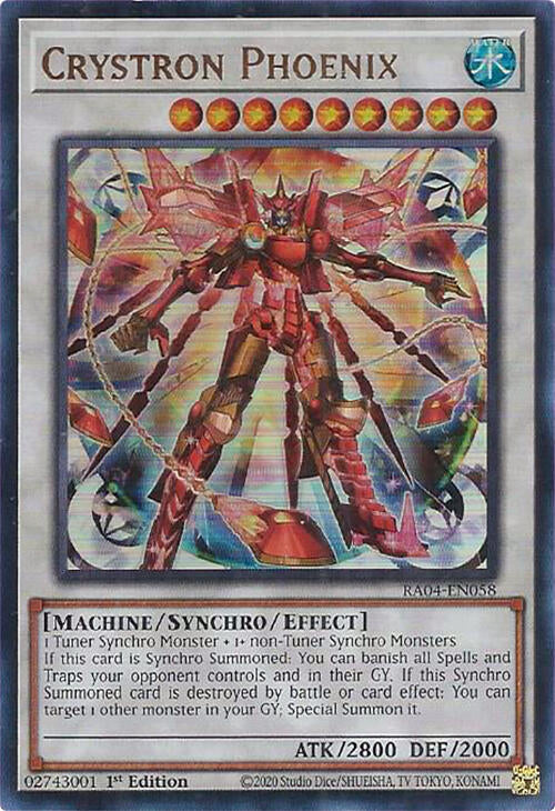 Crystron Phoenix [RA04-EN058] Ultra Rare | Galactic Gamez