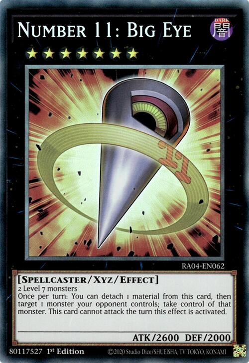 Number 11: Big Eye [RA04-EN062] Prismatic Collector's Rare | Galactic Gamez