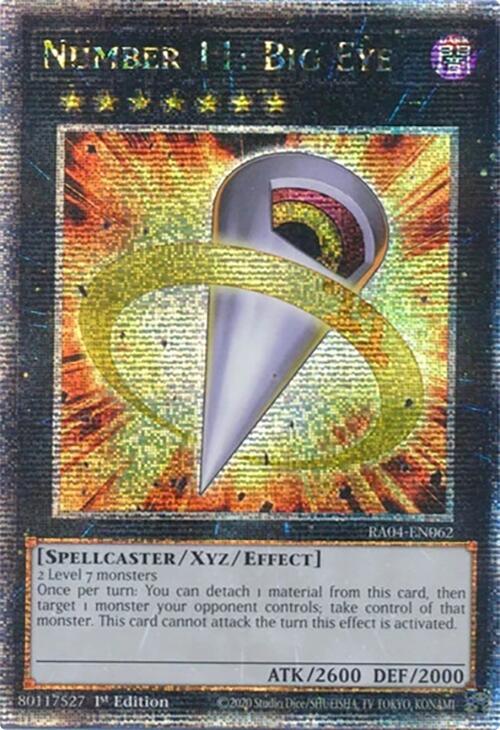 Number 11: Big Eye [RA04-EN062] Quarter Century Secret Rare | Galactic Gamez
