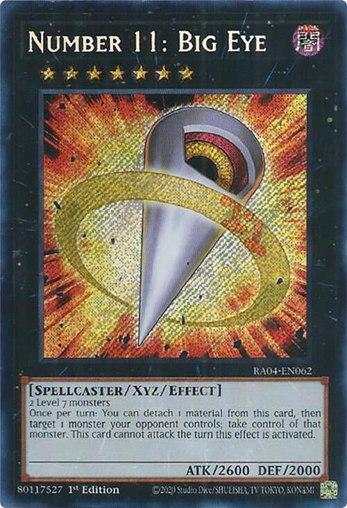 Number 11: Big Eye [RA04-EN062] Secret Rare | Galactic Gamez