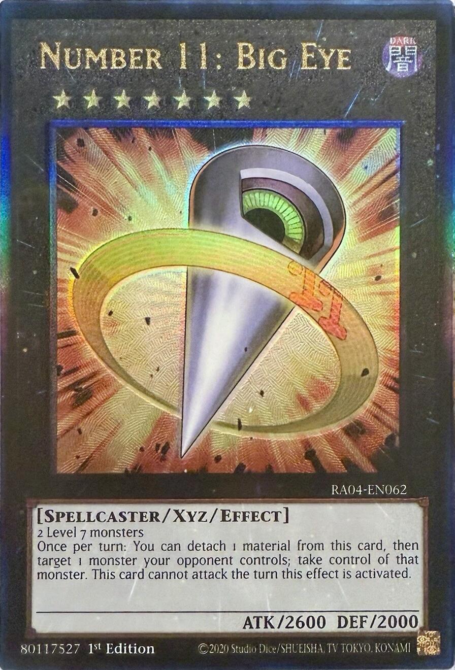Number 11: Big Eye [RA04-EN062] Prismatic Ultimate Rare | Galactic Gamez