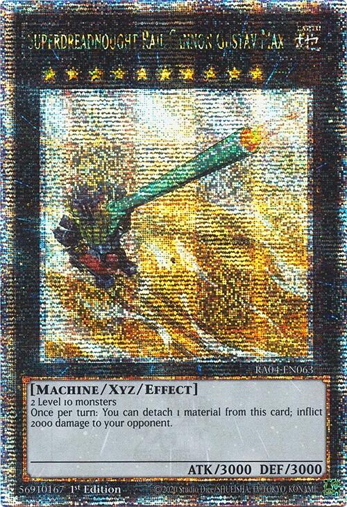 Superdreadnought Rail Cannon Gustav Max [RA04-EN063] Quarter Century Secret Rare | Galactic Gamez