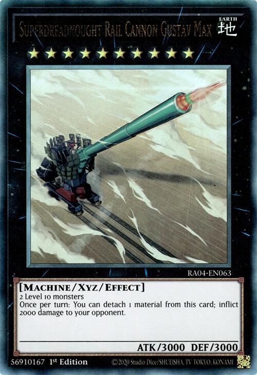 Superdreadnought Rail Cannon Gustav Max [RA04-EN063] Prismatic Ultimate Rare | Galactic Gamez