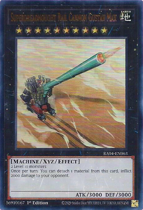 Superdreadnought Rail Cannon Gustav Max [RA04-EN063] Ultra Rare | Galactic Gamez