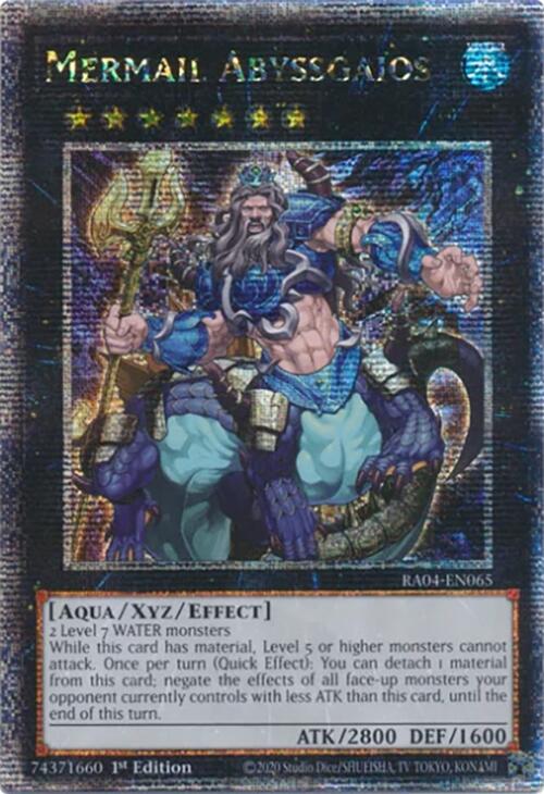 Mermail Abyssgaios [RA04-EN065] Quarter Century Secret Rare | Galactic Gamez