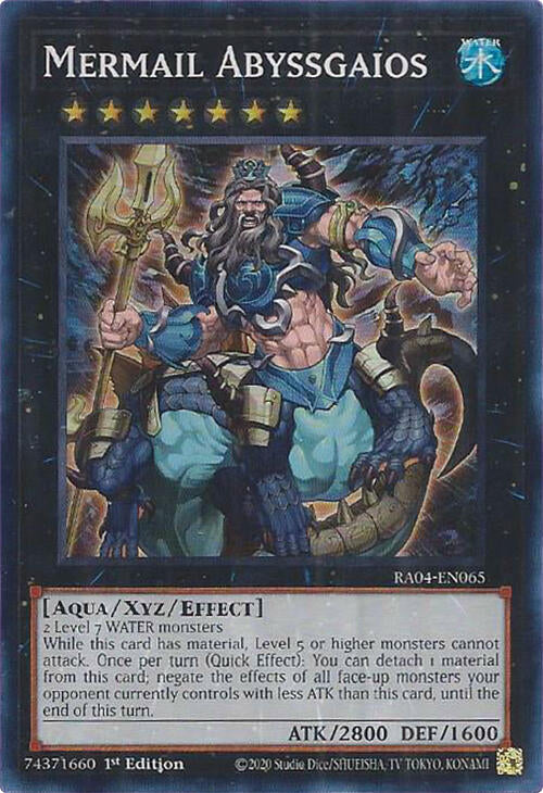 Mermail Abyssgaios [RA04-EN065] Super Rare | Galactic Gamez