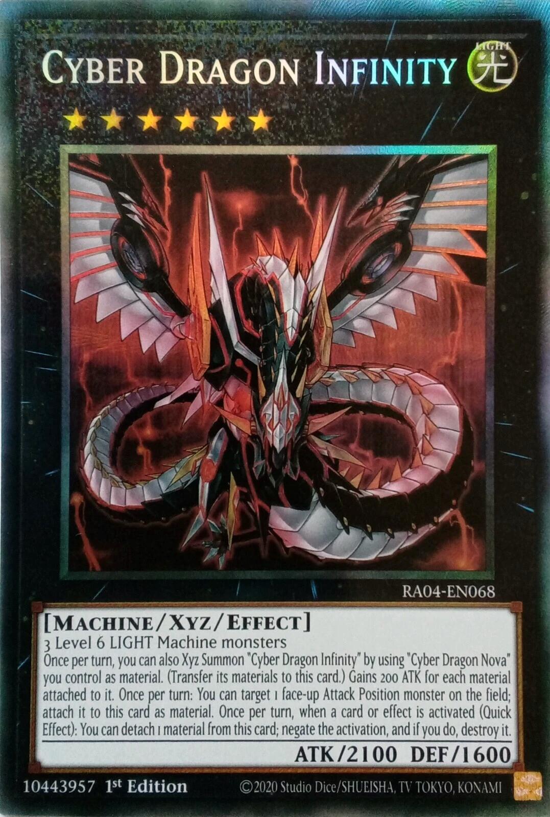Cyber Dragon Infinity [RA04-EN068] Prismatic Collector's Rare | Galactic Gamez