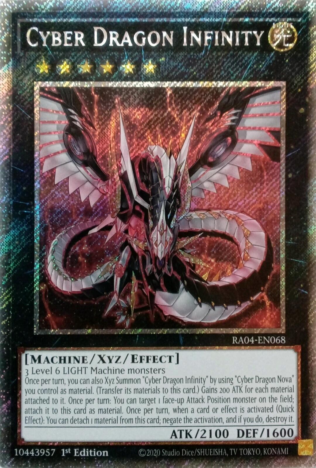 Cyber Dragon Infinity [RA04-EN068] Platinum Secret Rare | Galactic Gamez