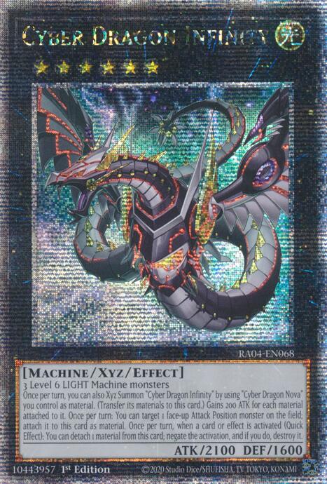 Cyber Dragon Infinity (Alternate Art) [RA04-EN068] Quarter Century Secret Rare | Galactic Gamez