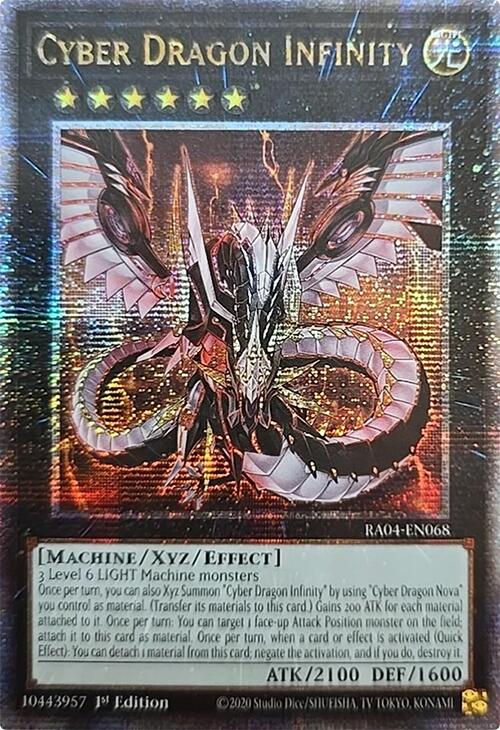 Cyber Dragon Infinity [RA04-EN068] Quarter Century Secret Rare | Galactic Gamez