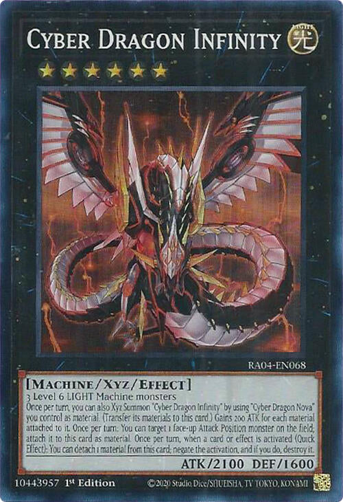 Cyber Dragon Infinity [RA04-EN068] Super Rare | Galactic Gamez