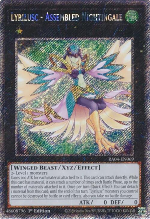 Lyrilusc - Assembled Nightingale [RA04-EN069] Platinum Secret Rare | Galactic Gamez