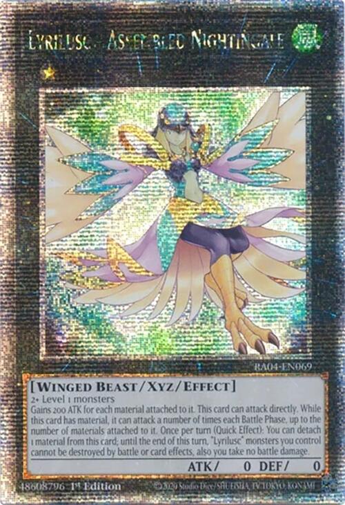 Lyrilusc - Assembled Nightingale [RA04-EN069] Quarter Century Secret Rare | Galactic Gamez