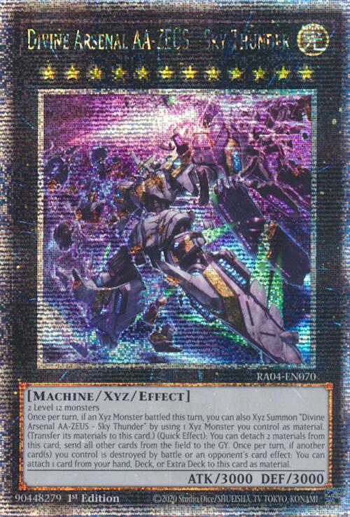 Divine Arsenal AA-ZEUS - Sky Thunder (New Art) [RA04-EN070] Quarter Century Secret Rare | Galactic Gamez