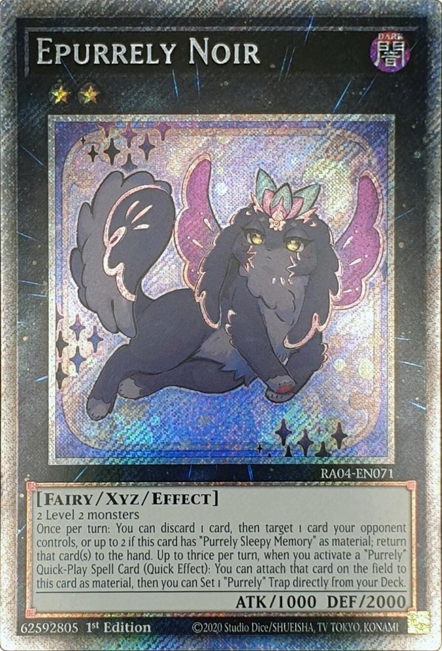 Epurrely Noir [RA04-EN071] Platinum Secret Rare | Galactic Gamez