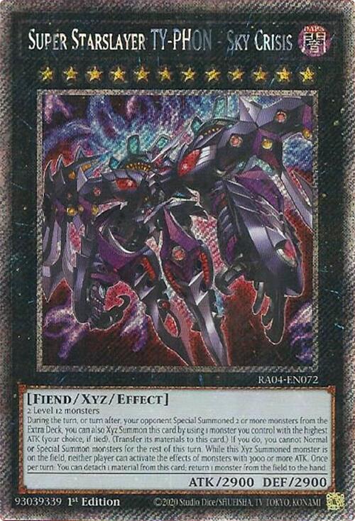 Super Starslayer TY-PHON - Sky Crisis [RA04-EN072] Platinum Secret Rare | Galactic Gamez