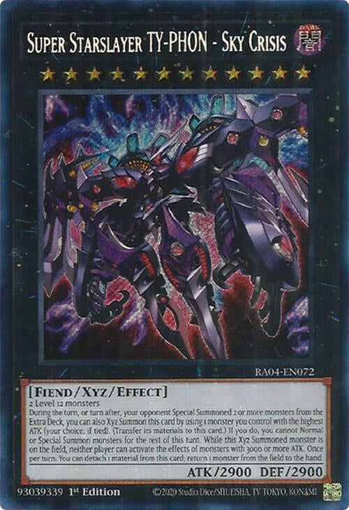 Super Starslayer TY-PHON - Sky Crisis [RA04-EN072] Secret Rare | Galactic Gamez