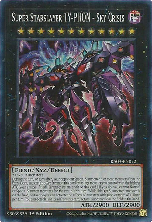 Super Starslayer TY-PHON - Sky Crisis [RA04-EN072] Super Rare | Galactic Gamez