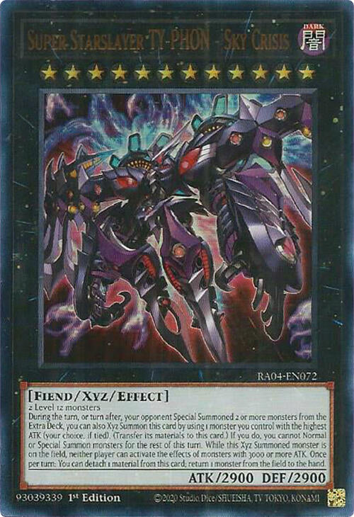 Super Starslayer TY-PHON - Sky Crisis [RA04-EN072] Ultra Rare | Galactic Gamez
