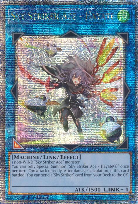 Sky Striker Ace - Hayate (New Art) [RA04-EN073] Quarter Century Secret Rare | Galactic Gamez