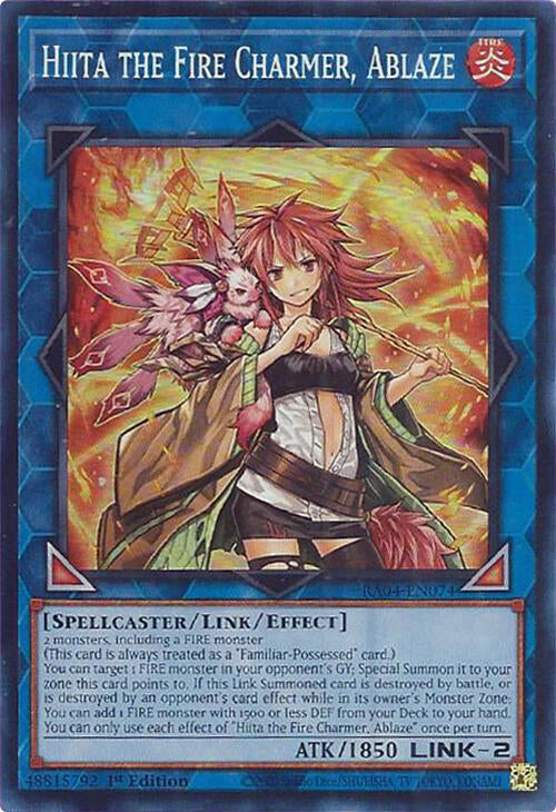 Hiita the Fire Charmer, Ablaze [RA04-EN074] Super Rare | Galactic Gamez