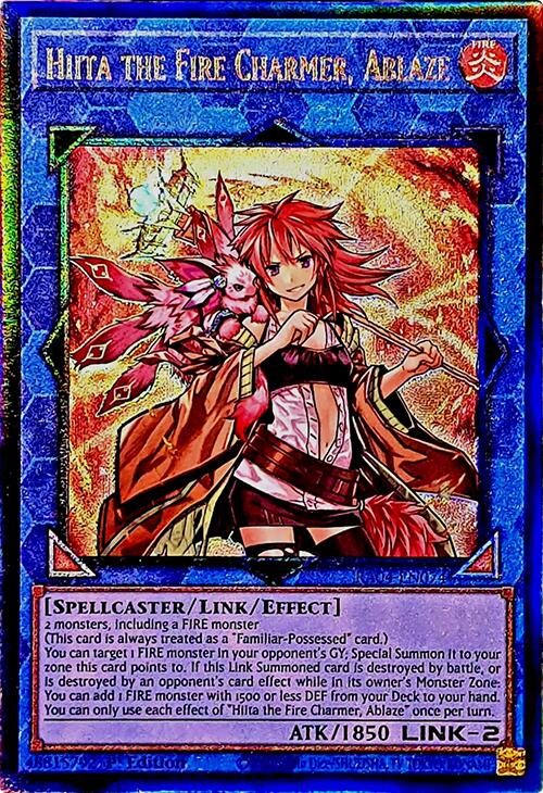 Hiita the Fire Charmer, Ablaze [RA04-EN074] Prismatic Ultimate Rare | Galactic Gamez