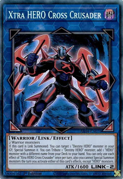 Xtra HERO Cross Crusader [RA04-EN076] Prismatic Collector's Rare | Galactic Gamez