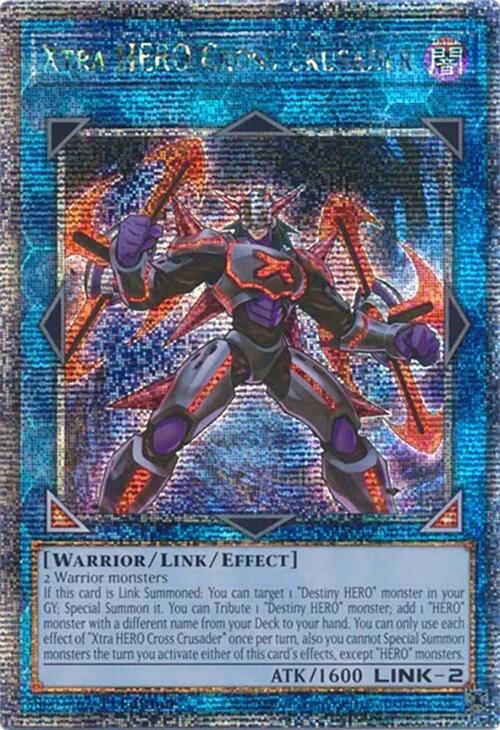 Xtra HERO Cross Crusader [RA04-EN076] Quarter Century Secret Rare | Galactic Gamez