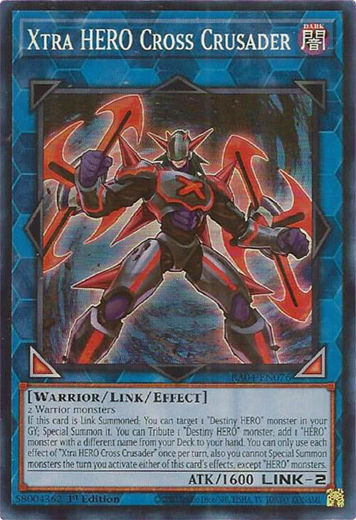 Xtra HERO Cross Crusader [RA04-EN076] Super Rare | Galactic Gamez