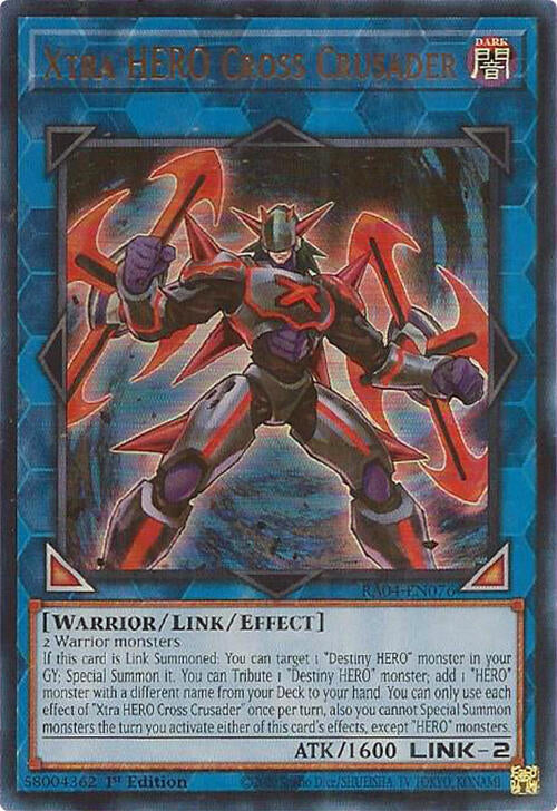 Xtra HERO Cross Crusader [RA04-EN076] Ultra Rare | Galactic Gamez