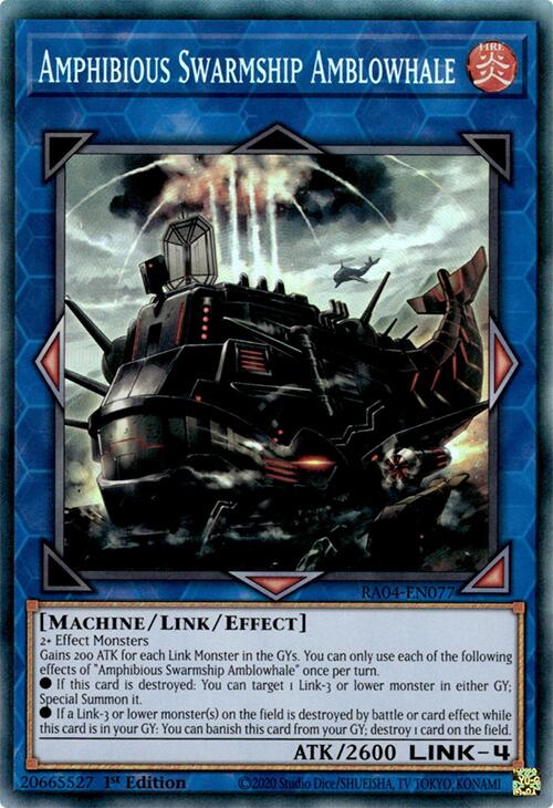 Amphibious Swarmship Amblowhale [RA04-EN077] Prismatic Collector's Rare | Galactic Gamez