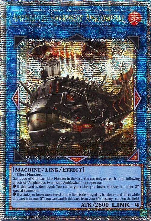 Amphibious Swarmship Amblowhale [RA04-EN077] Quarter Century Secret Rare | Galactic Gamez