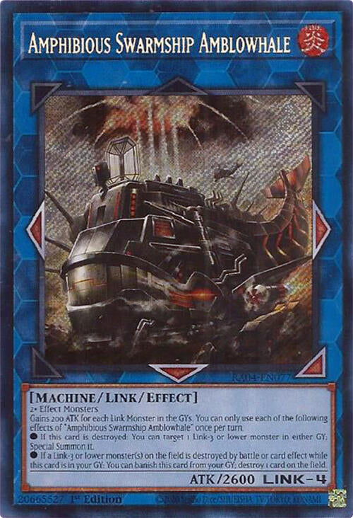 Amphibious Swarmship Amblowhale [RA04-EN077] Secret Rare | Galactic Gamez