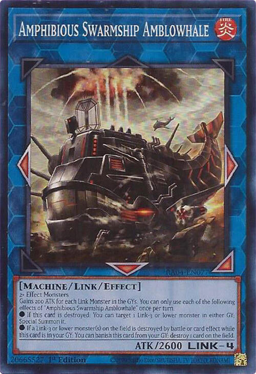 Amphibious Swarmship Amblowhale [RA04-EN077] Super Rare | Galactic Gamez