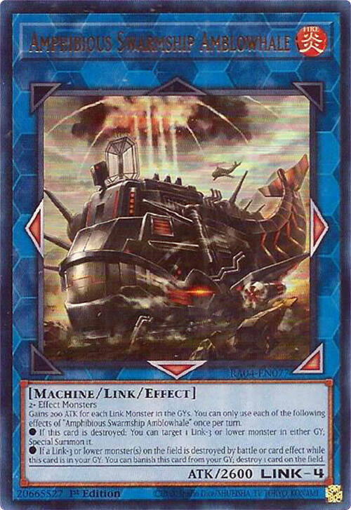 Amphibious Swarmship Amblowhale [RA04-EN077] Ultra Rare | Galactic Gamez