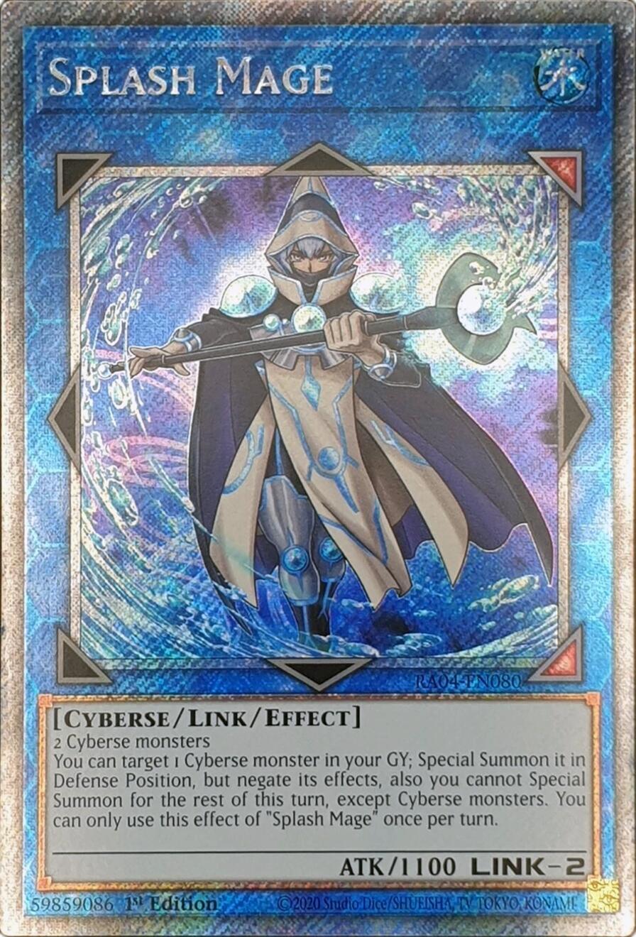 Splash Mage [RA04-EN080] Platinum Secret Rare | Galactic Gamez