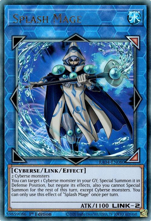 Splash Mage [RA04-EN080] Prismatic Ultimate Rare | Galactic Gamez
