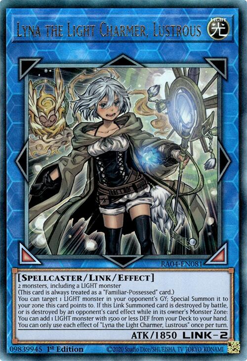 Lyna the Light Charmer, Lustrous [RA04-EN081] Prismatic Ultimate Rare | Galactic Gamez
